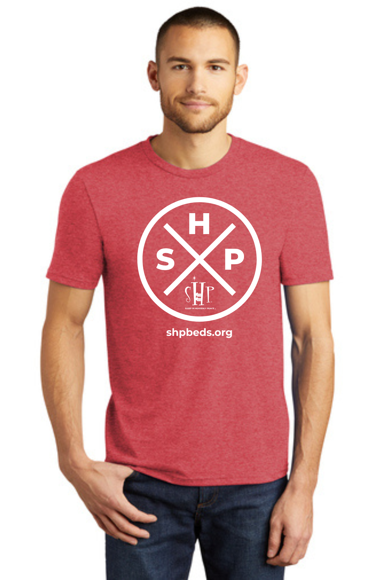 LEGACY - Short Sleeve (RED FROST) - “SLEEP CIRCLE” LOGO