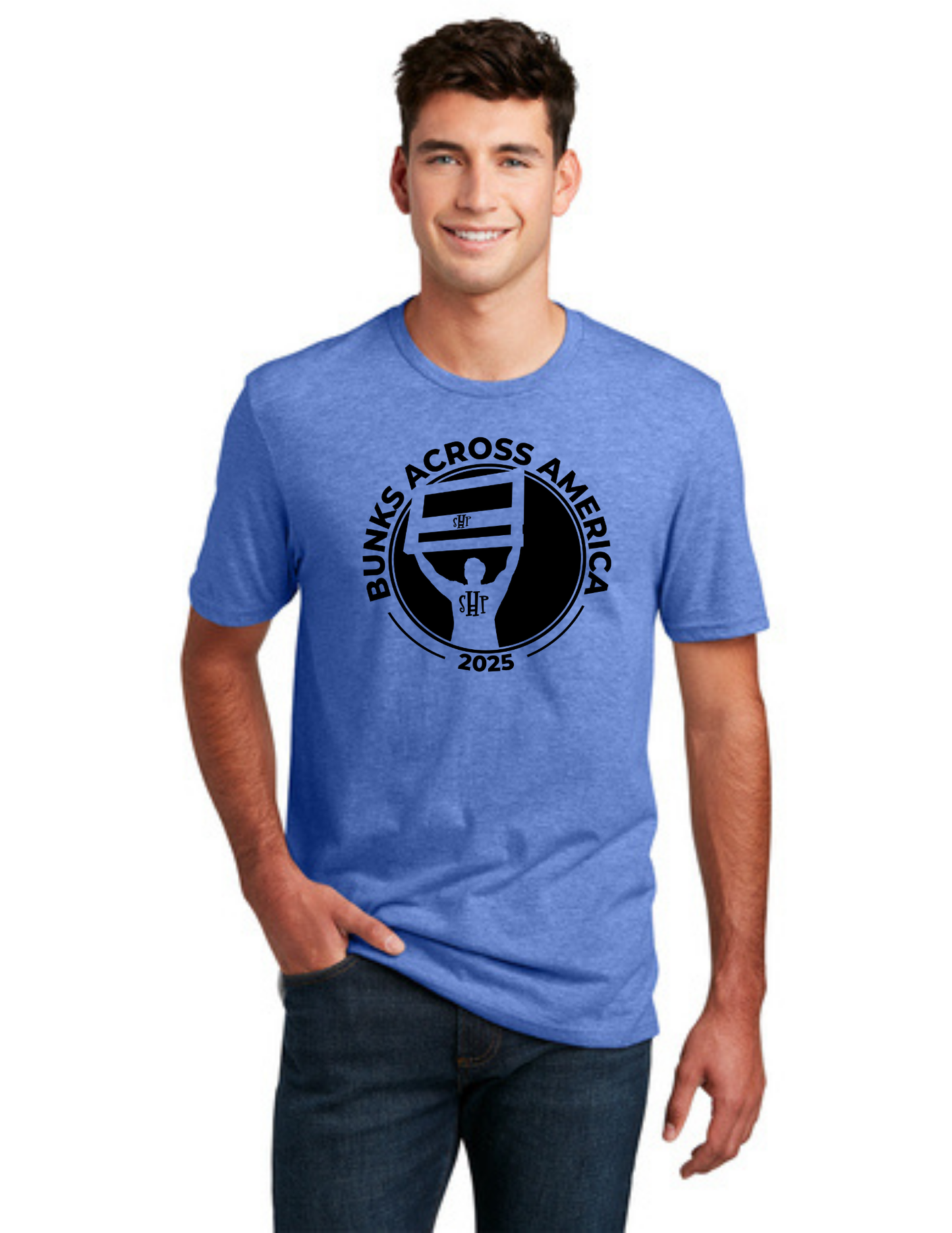 BAA 2025 - ADULT Short Sleeve - "Headboard Logo" (ROYAL FROST)