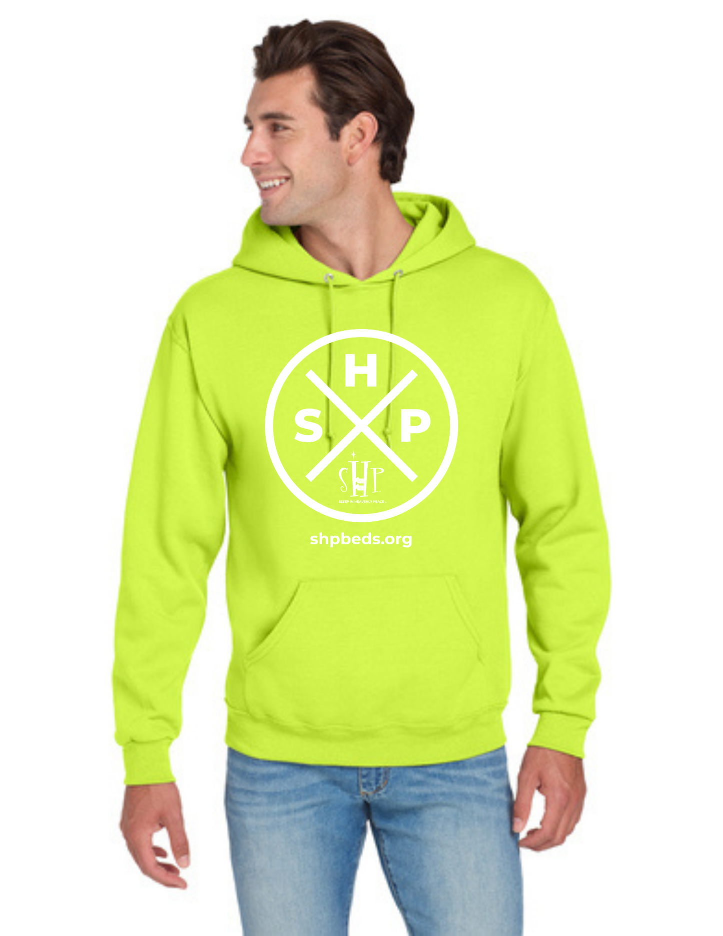 LEGACY - Hoodie (SAFETY GREEN) - “SLEEP CIRCLE” LOGO