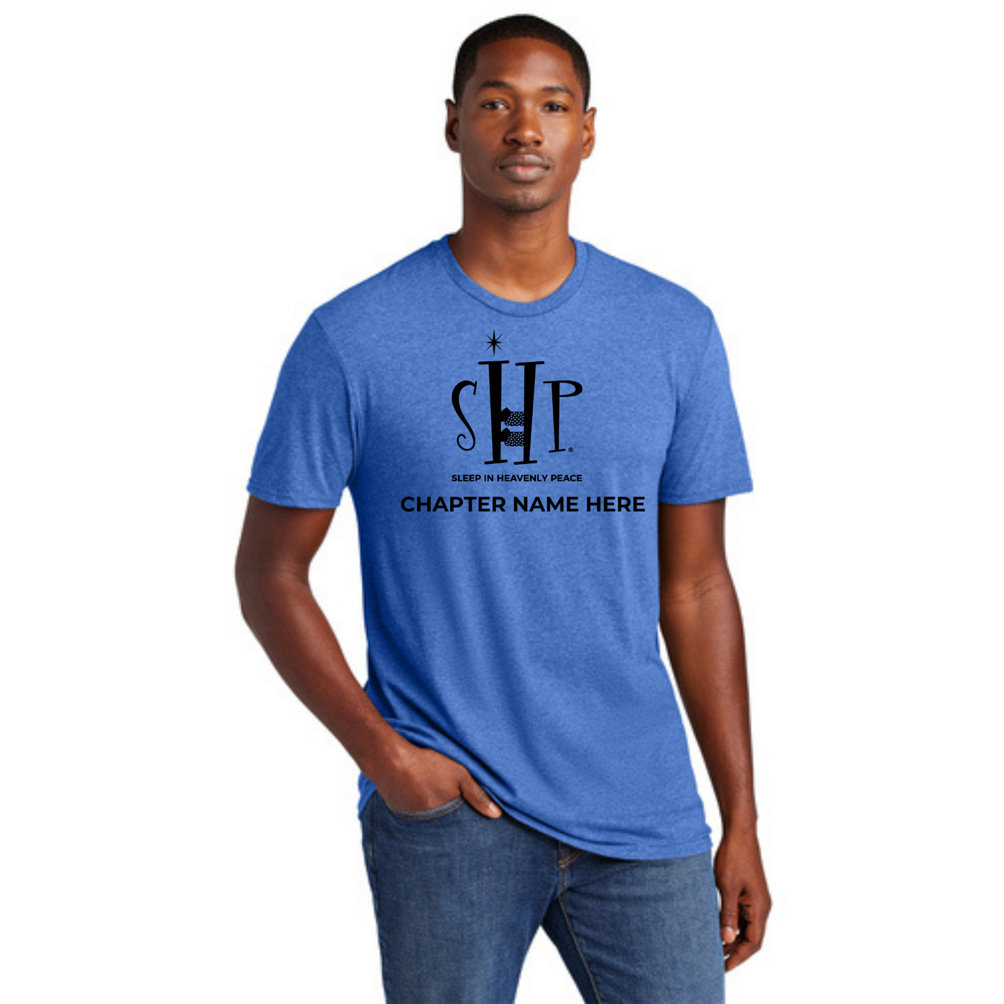 STAFF T-Shirt w/ Chapter Name (HEATHERED ROYAL) - Black or White Logos