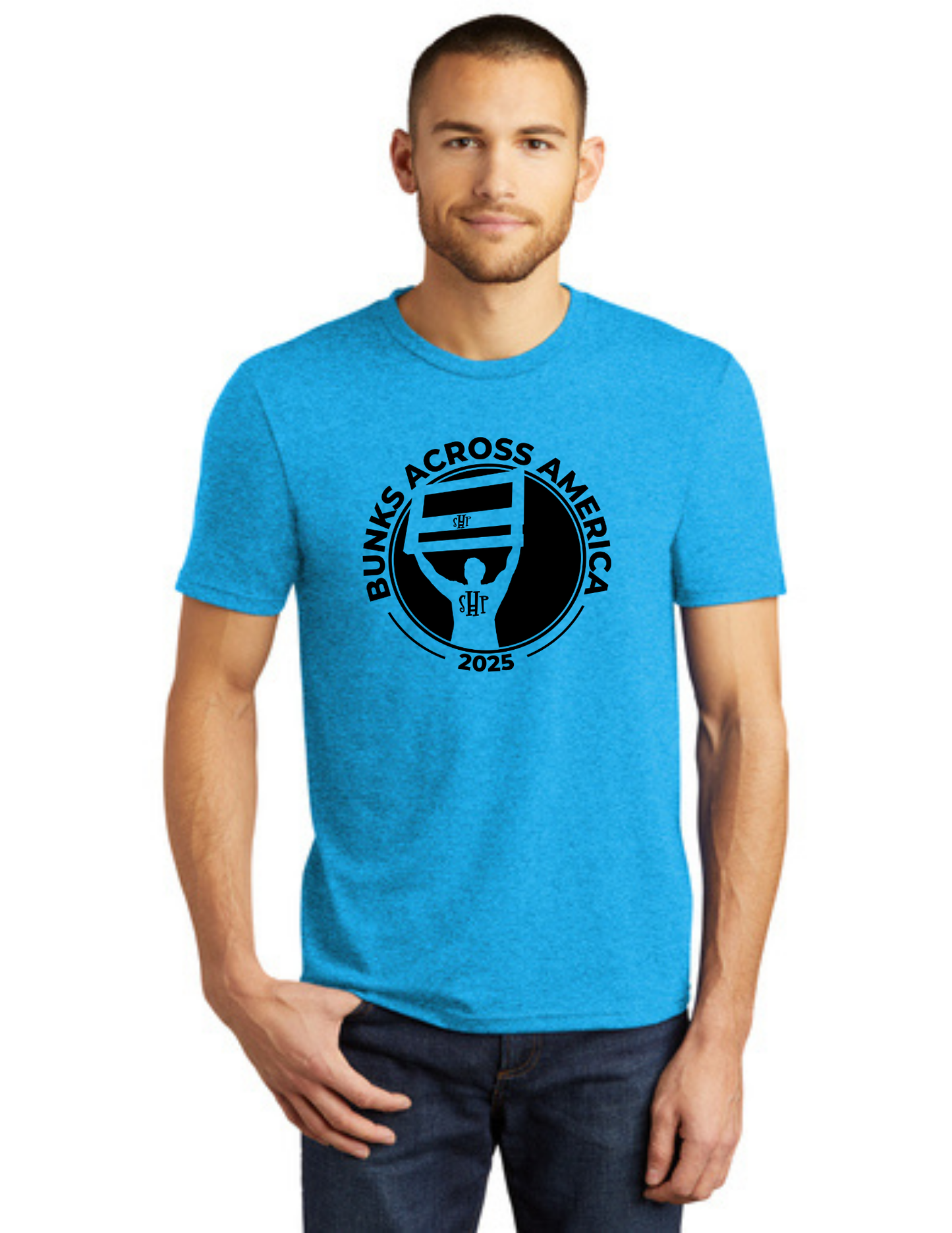 BAA 2025 - ADULT Short Sleeve - "Headboard Logo" (TURQUOISE FROST)