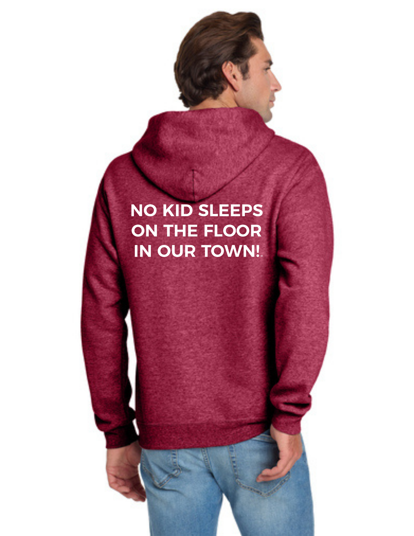 BAA 2025 - ADULT Hoodie - "Headboard Logo" (VINTAGE HEATHERED MAROON)