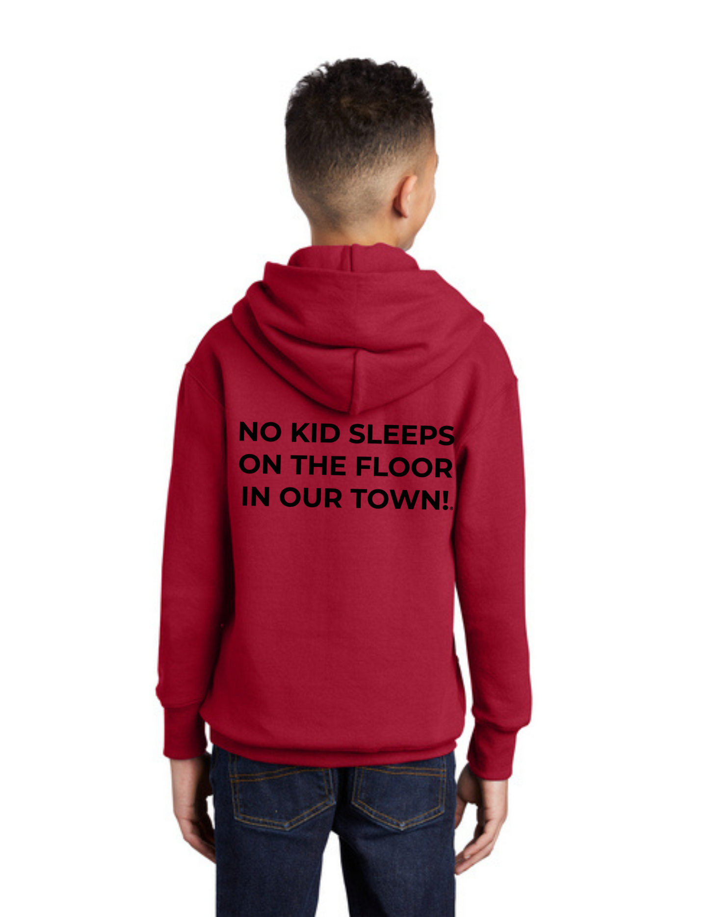 LEGACY - YOUTH Hoodie (RED) - “SHELDON” LOGO