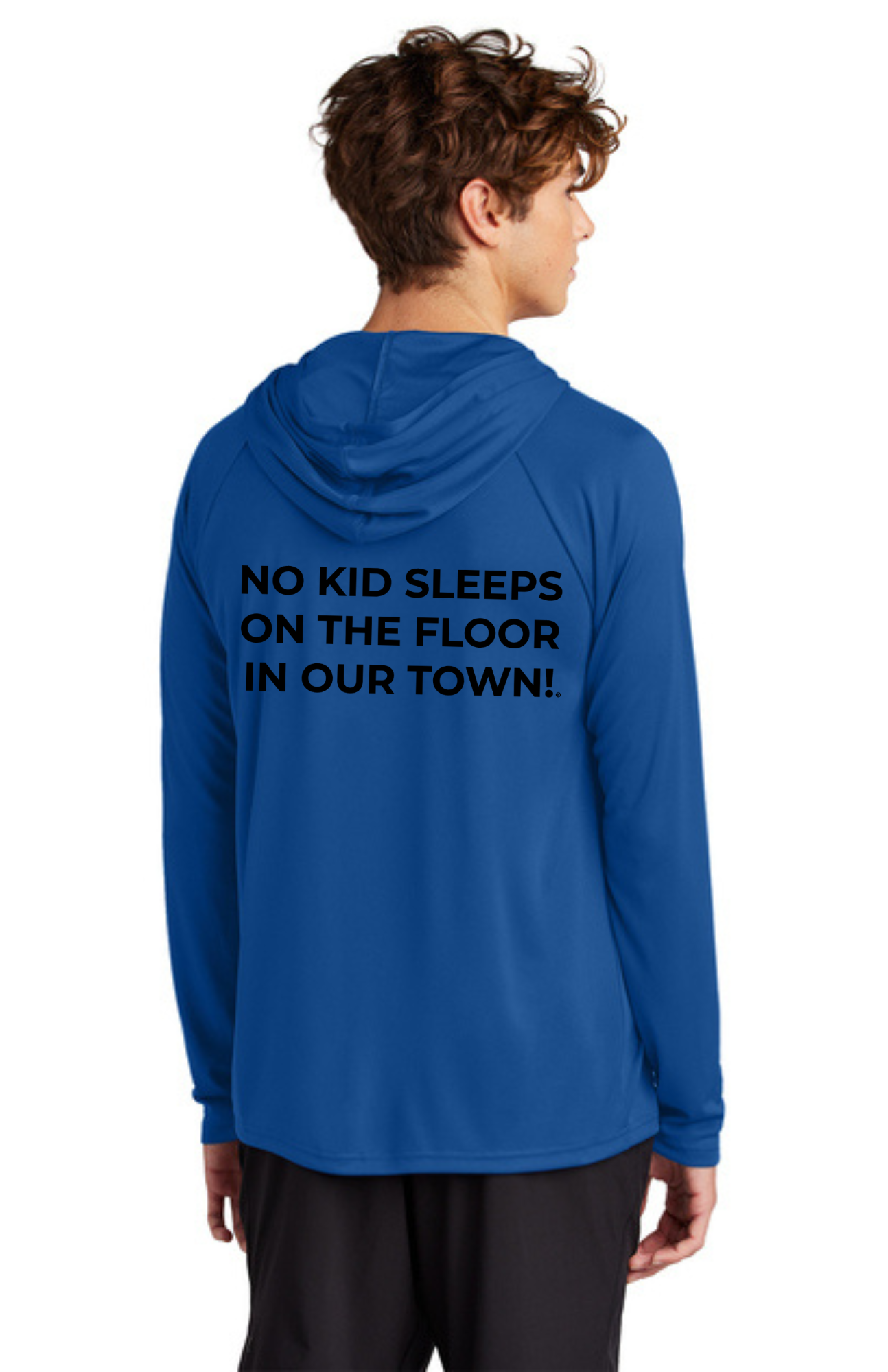 Chapter - ADULT UV Hooded Performance Pullover (TRUE ROYAL) - "CHAPTER NAME"