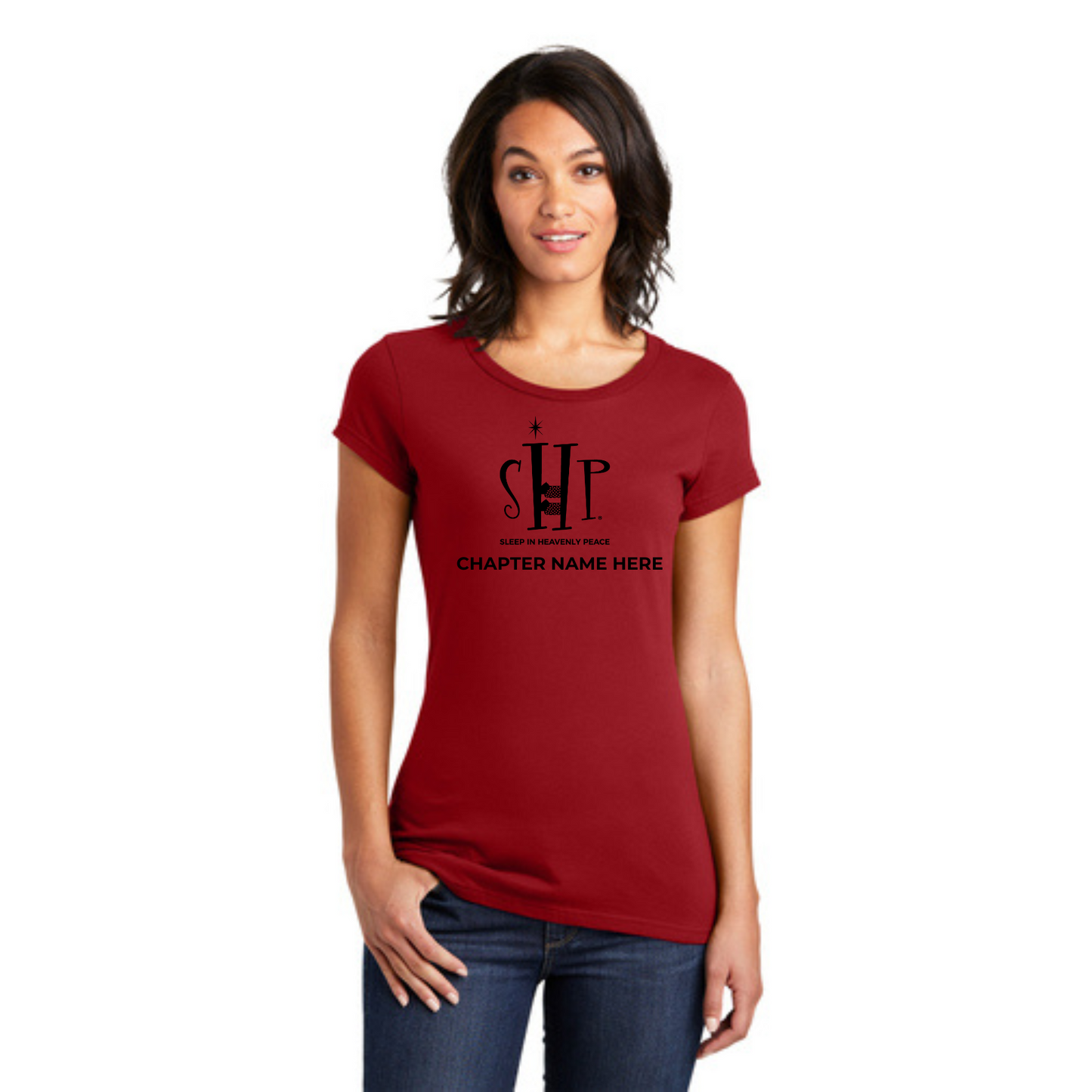 Women's Official Staff T-Shirt with Chapter Name (RED)