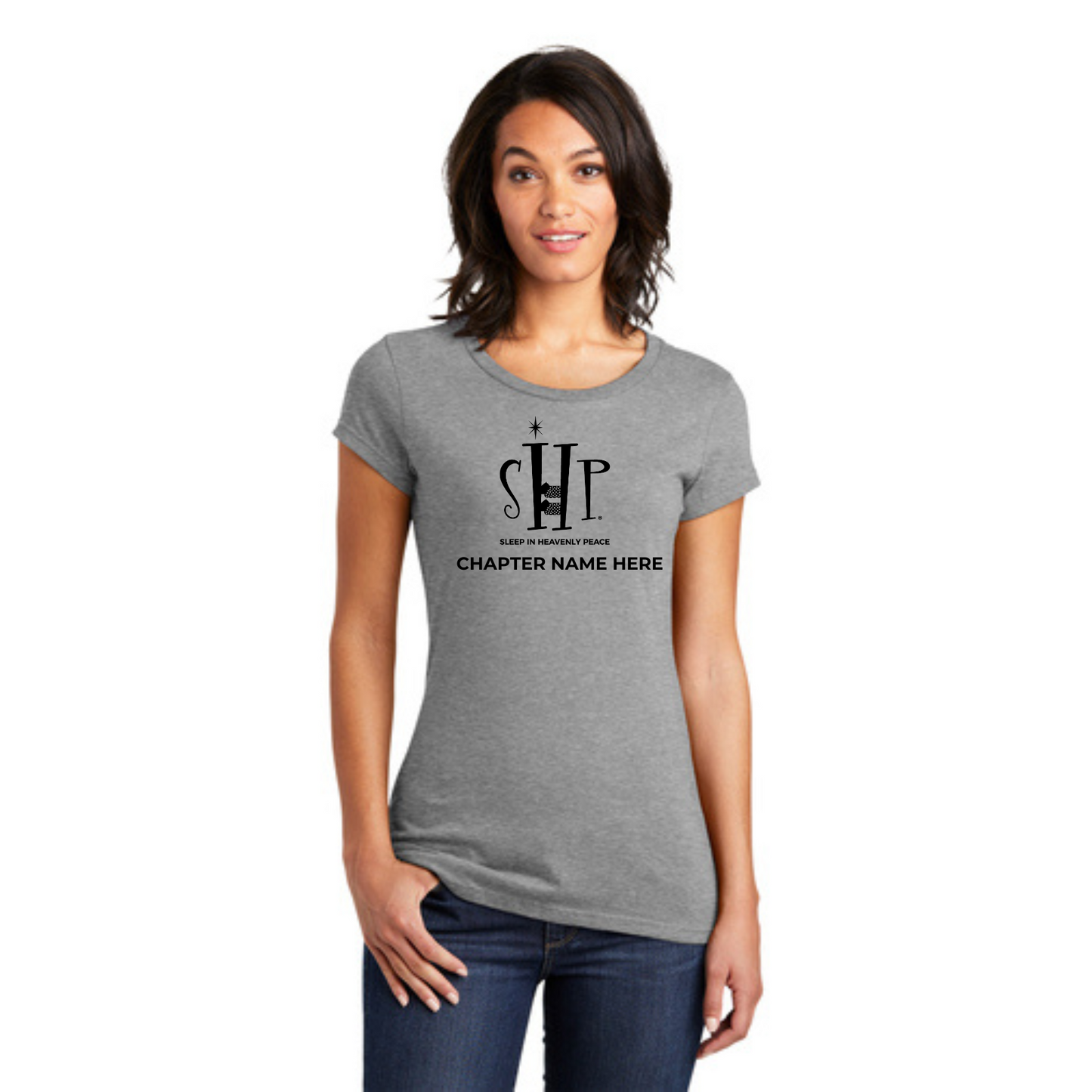 Women's Official Staff T-Shirt with Chapter Name (Heather Grey)