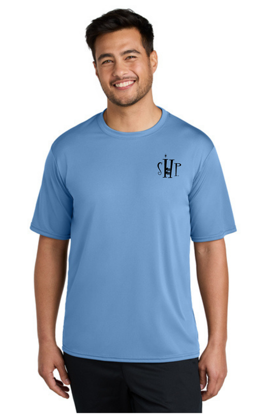 Performance Short Sleeve UV Shirt (CAROLINA BLUE) - "SHP" LOGO