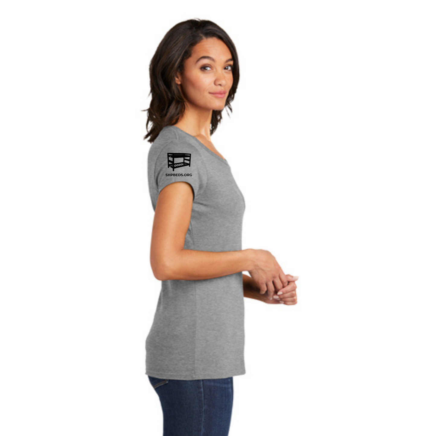 Women's Official Staff T-Shirt with Chapter Name (Heather Grey)