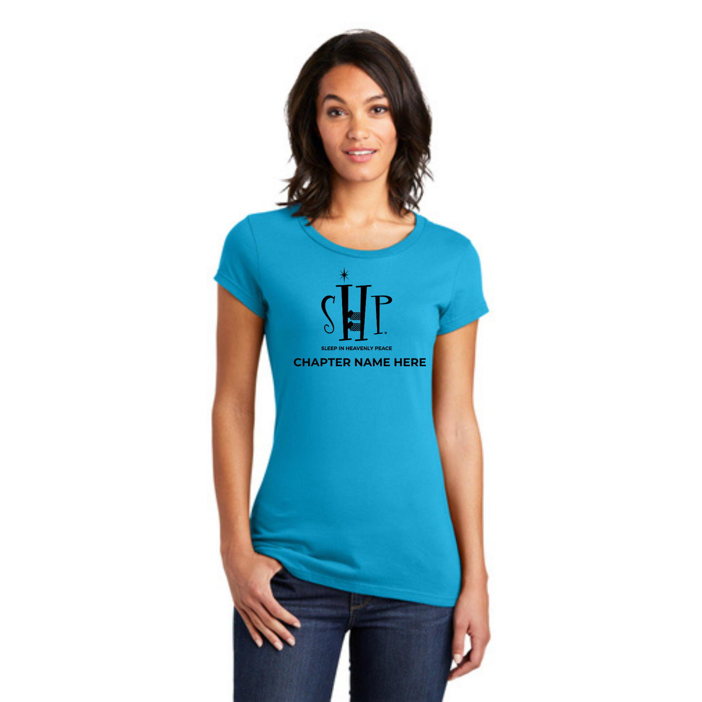 Women's Official Staff T-Shirt with Chapter Name (Turquoise)