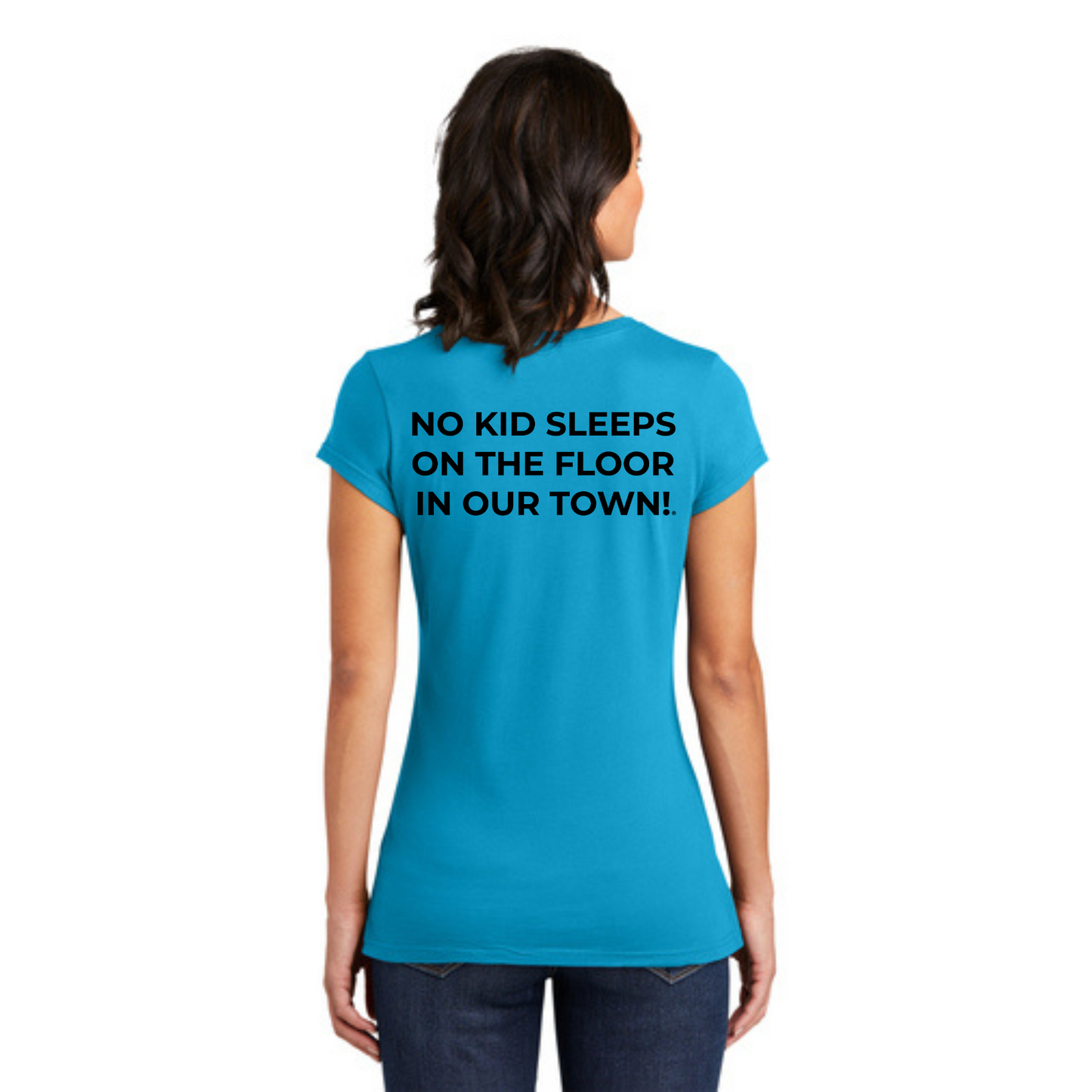 Women's Official Staff T-Shirt with Chapter Name (Turquoise)