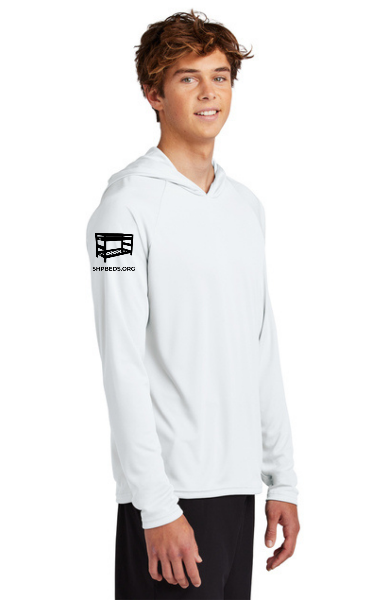 Chapter - ADULT UV Hooded Performance Pullover (WHITE) - "CHAPTER NAME"