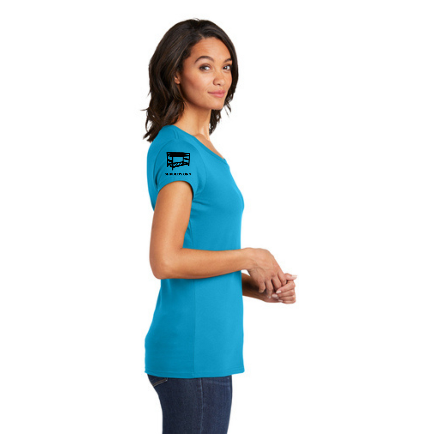 Women's Official Staff T-Shirt with Chapter Name (Turquoise)