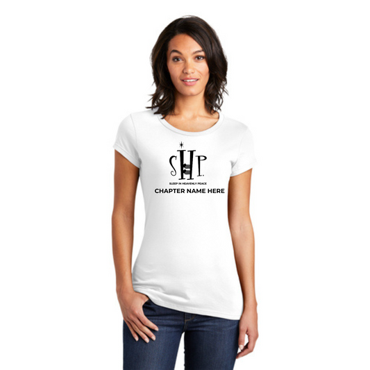 "NEW" Women's Official Staff T-Shirt with Chapter Name (White)