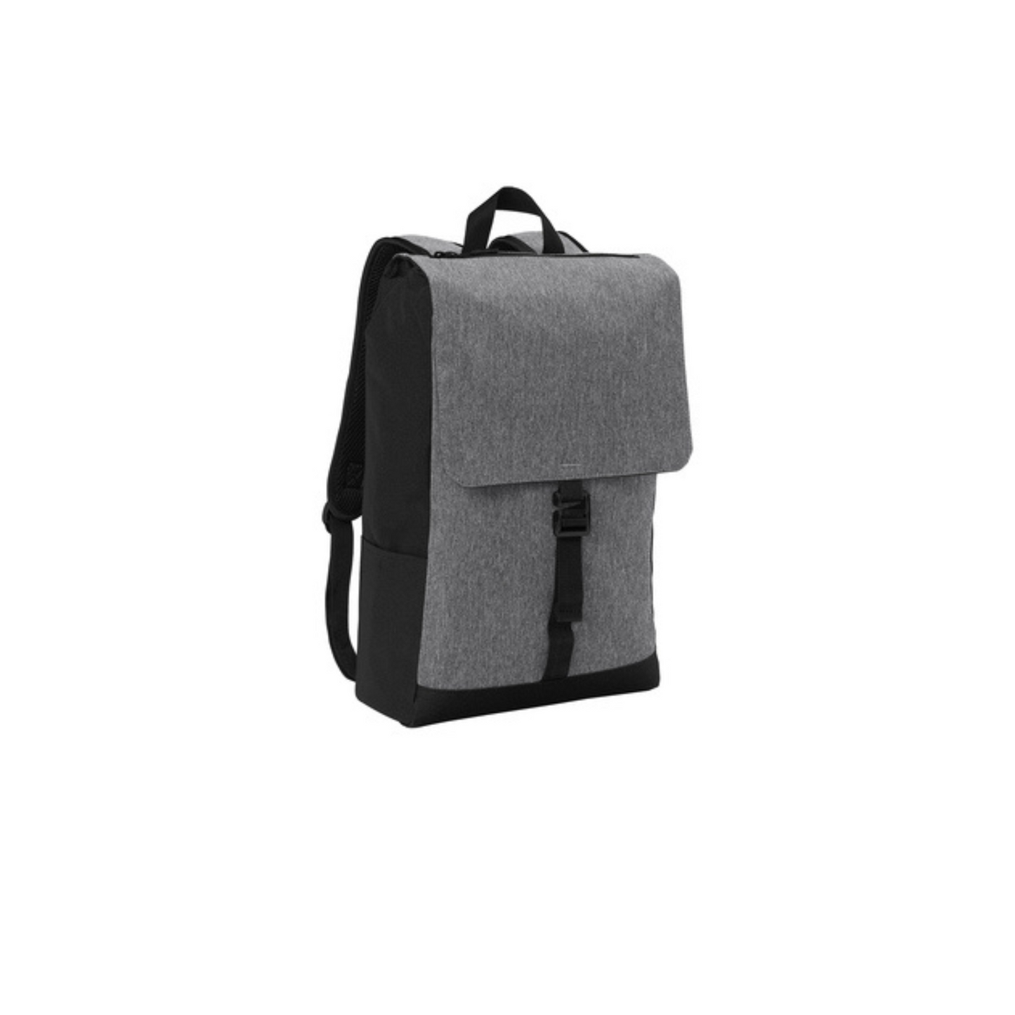 "New" SHP Center Leather Hex Patch Backpack (Grey/Black)