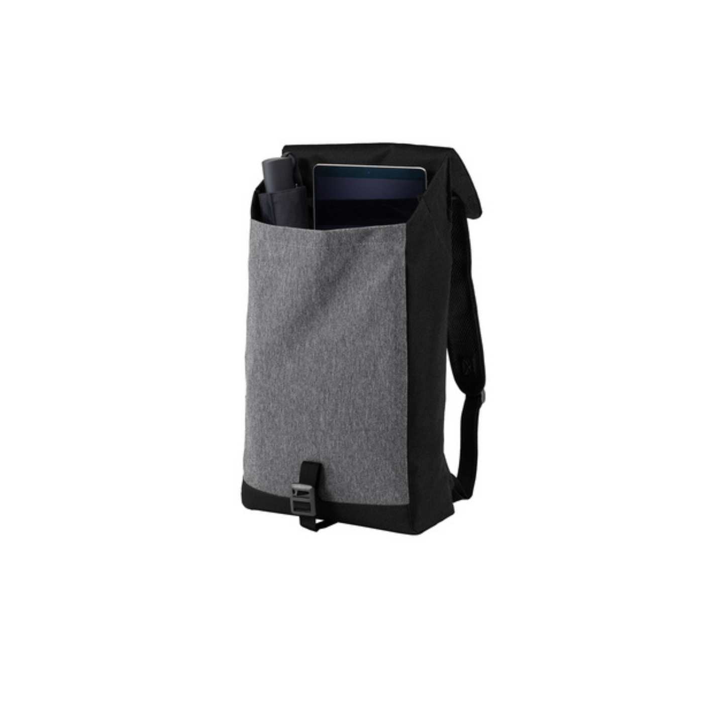 "New" SHP Center Three Line Patch Backpack (Grey/Black)