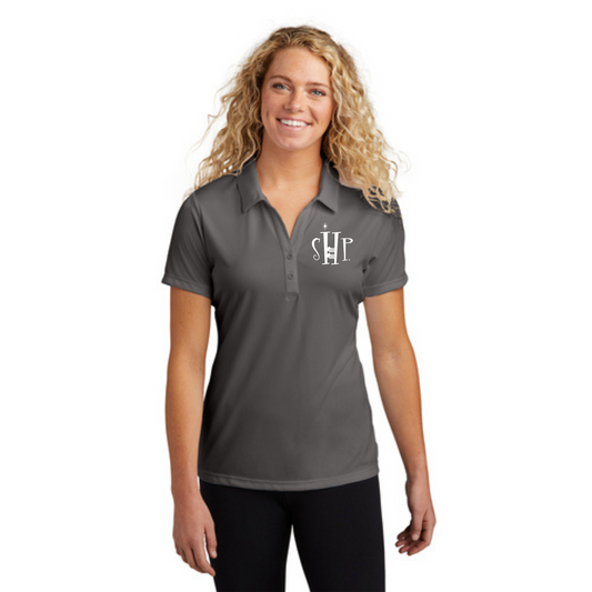 WOMEN'S Official SHP Polo (IRON GREY) - White or Black Logo