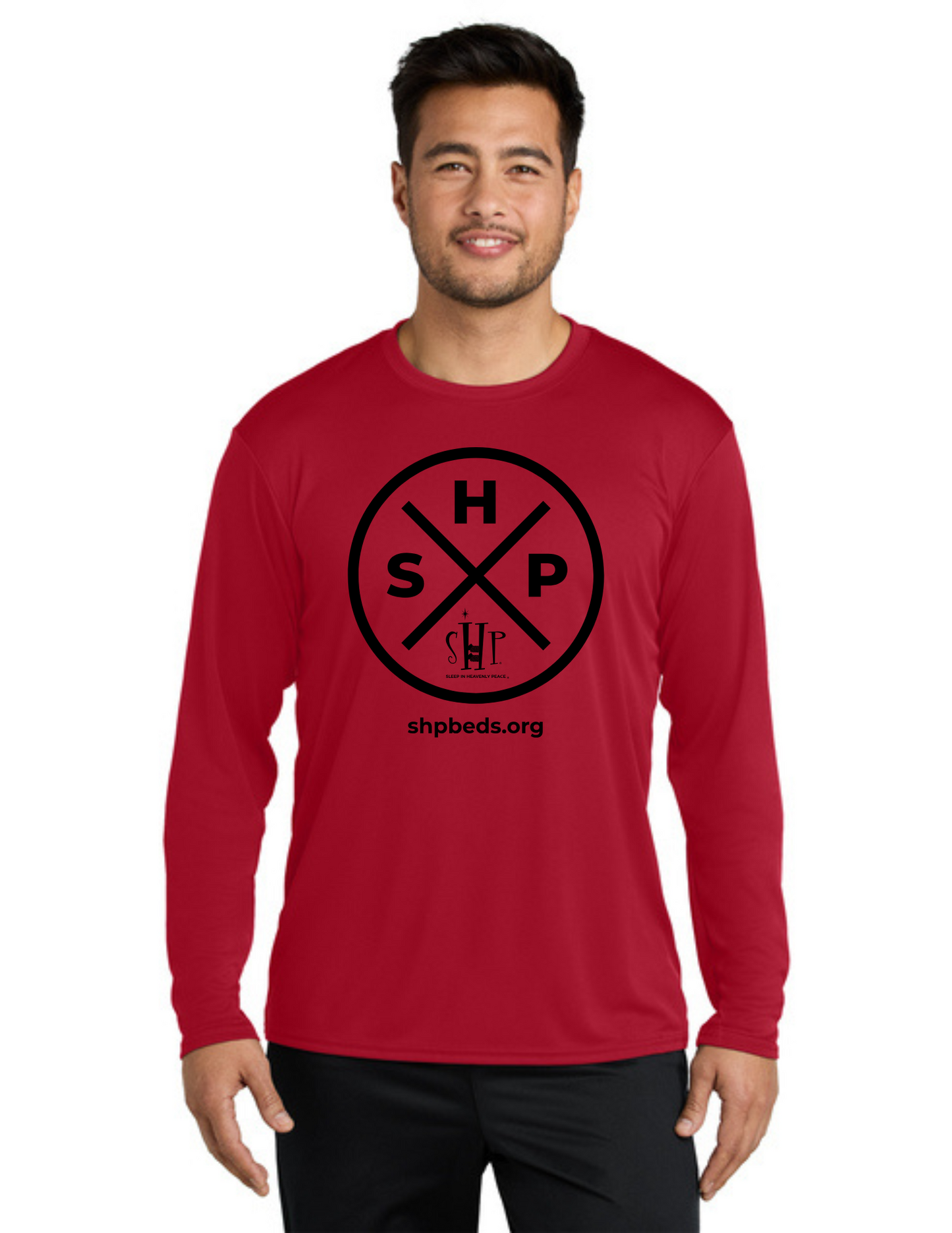 LEGACY - Long Sleeve Performance UV Shirt (RED)  - "SLEEP CIRCLE" LOGO
