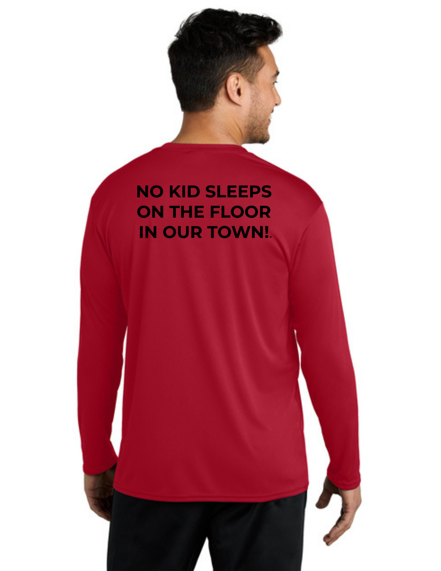 LEGACY - Long Sleeve Performance UV Shirt (RED)  - "SLEEP CIRCLE" LOGO