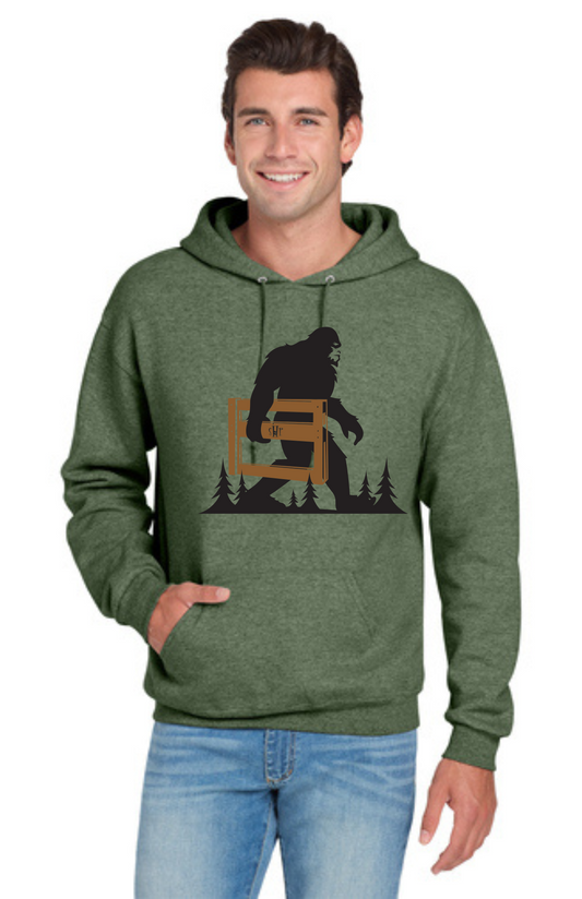 LEGACY - Hoodie (MILITARY GREEN HEATHER) - "SASQUATCH" LOGO