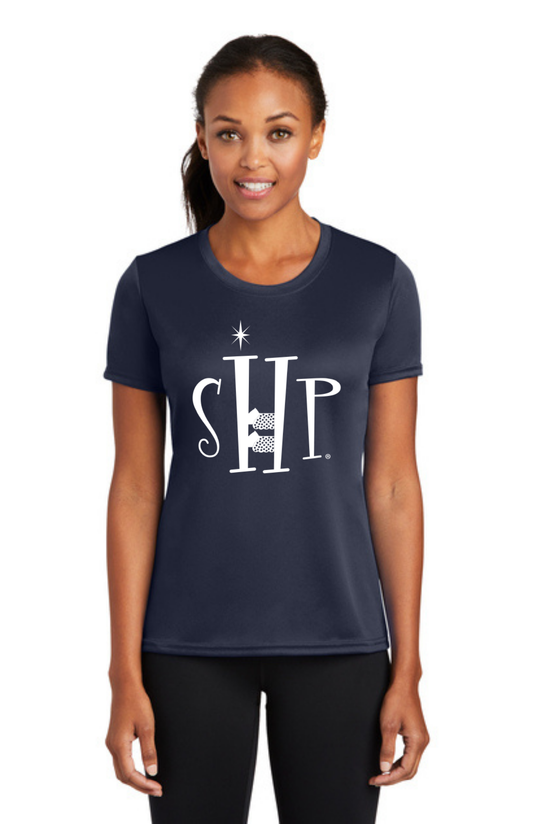 WOMEN'S Performance UV Short Sleeve (DEEP NAVY) - "SHP" LOGO