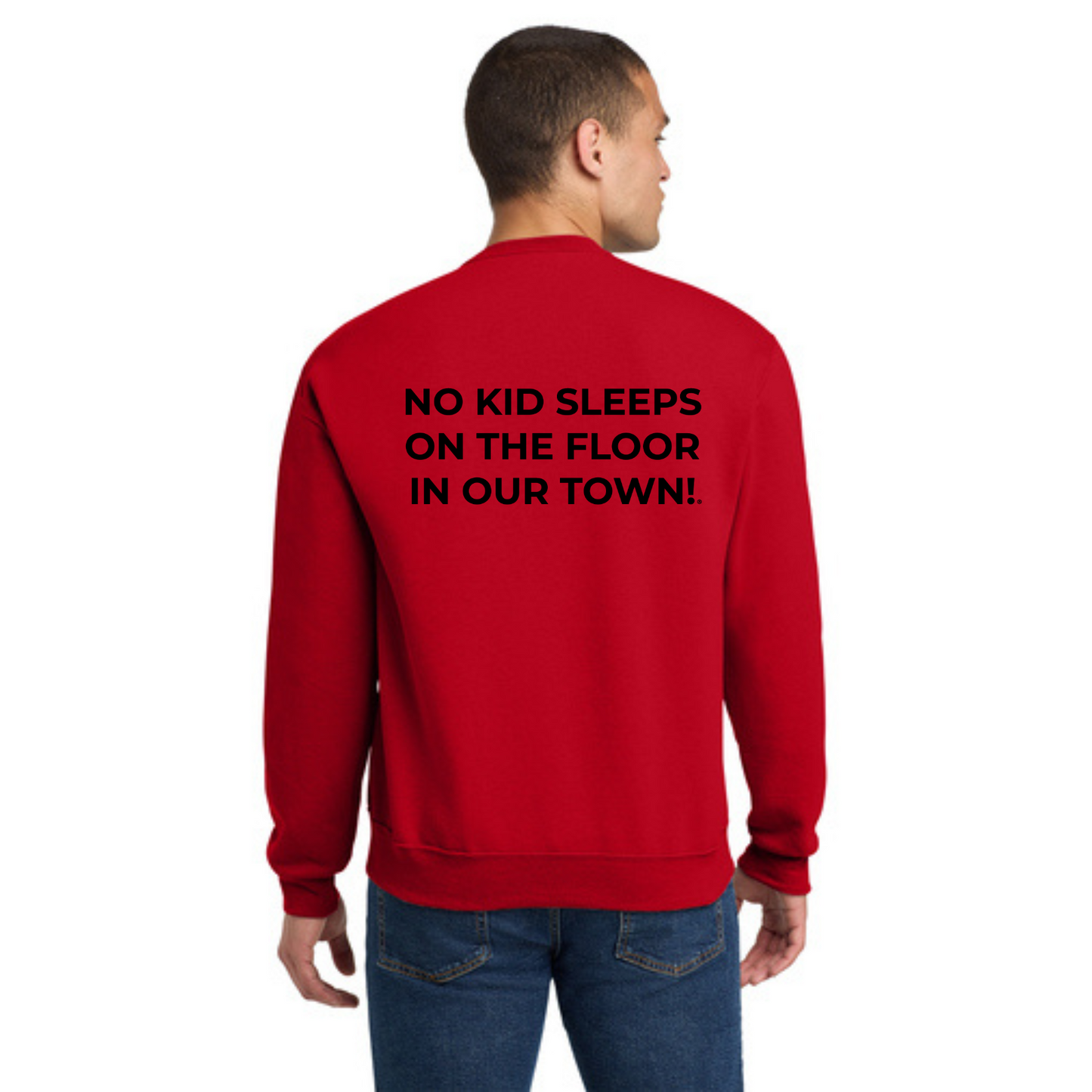 Crewneck Sweatshirt w/ Chapter Name (TRUE RED) - Black or White Logos