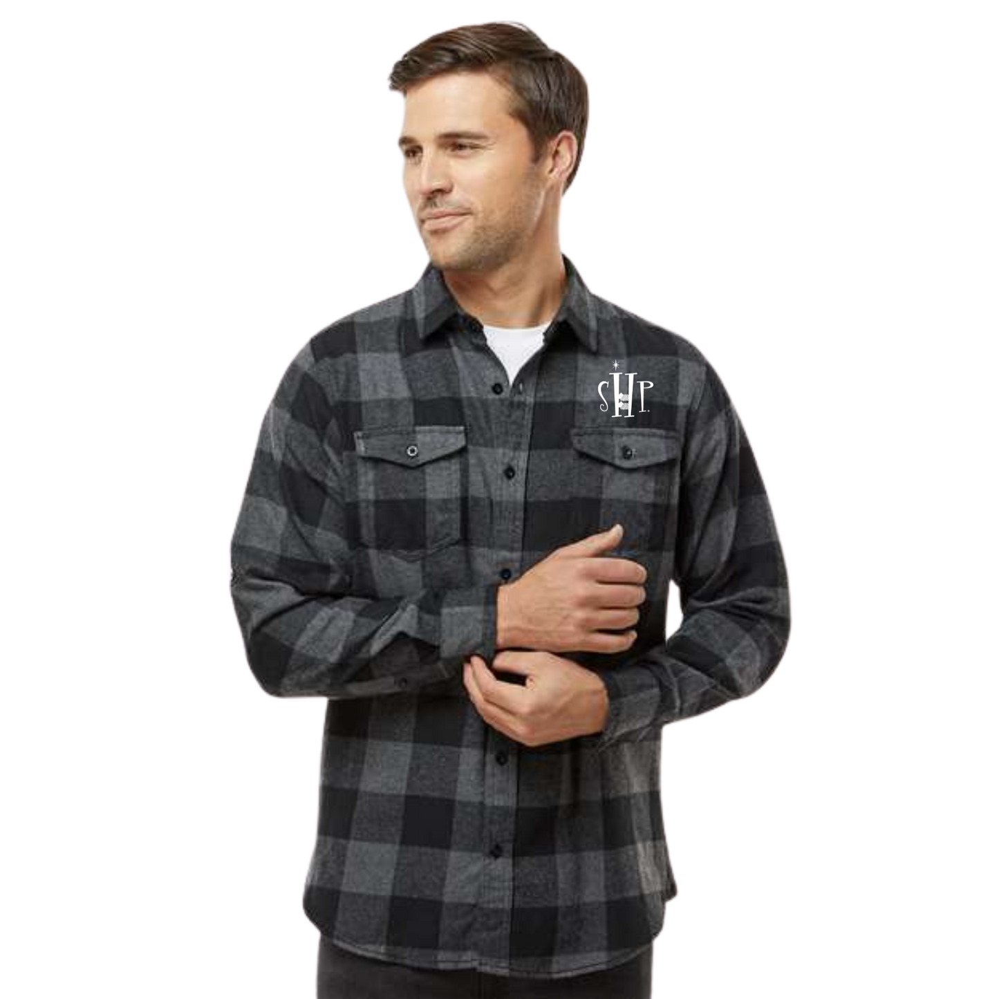 "NEW" SHP Long Sleeve Flannel Shirt