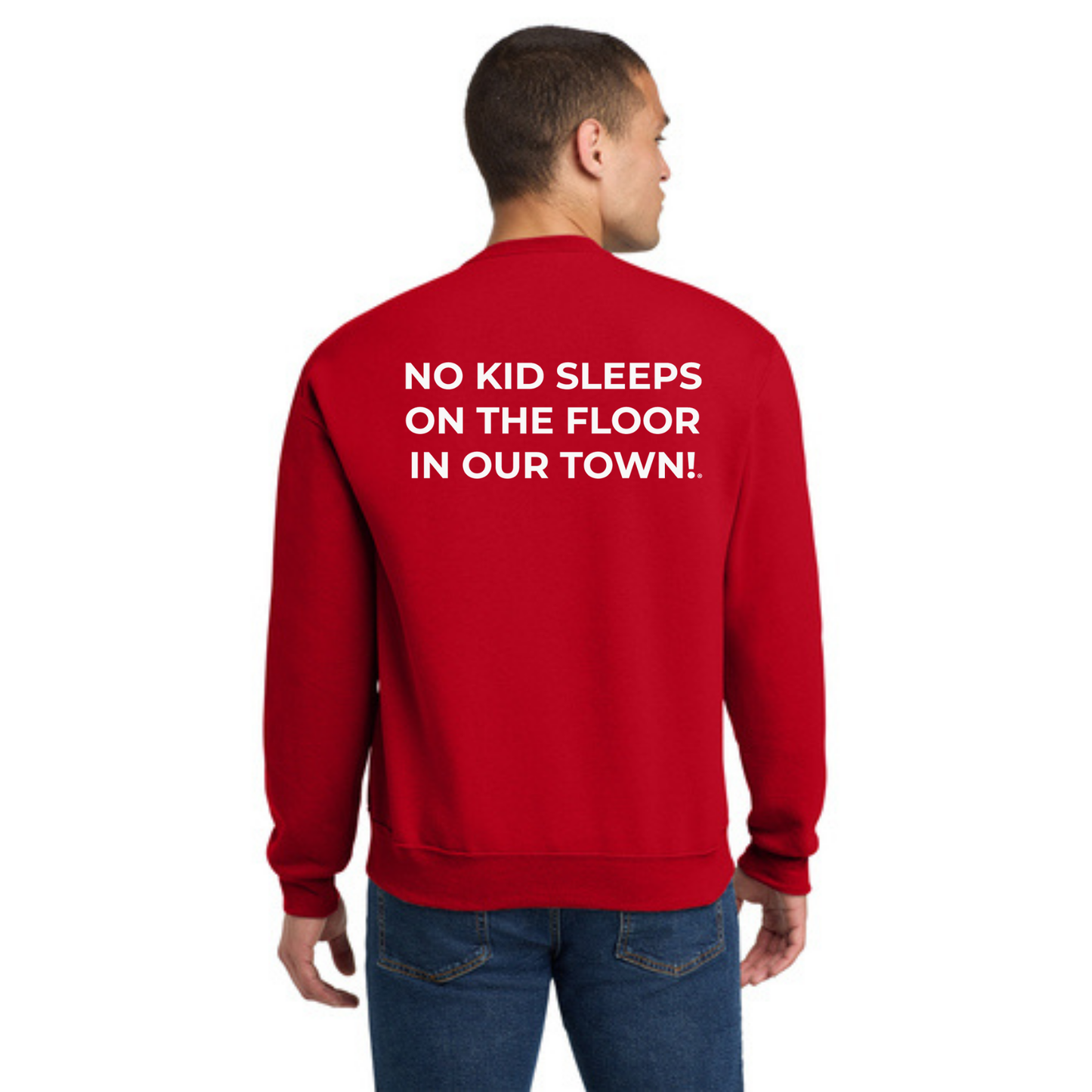 Crewneck Sweatshirt w/ Chapter Name (TRUE RED) - Black or White Logos