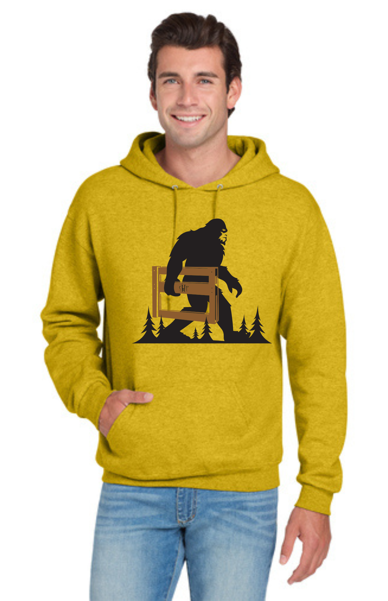 LEGACY - Hoodie (MUSTARD HEATHER) - "SASQUATCH" LOGO
