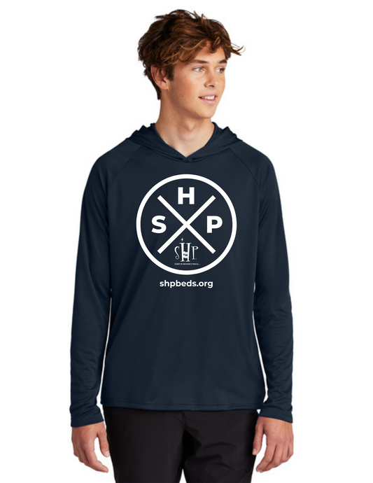 LEGACY - Hooded Performance UV Pullover (TRUE NAVY) - "SLEEP CIRCLE" LOGO