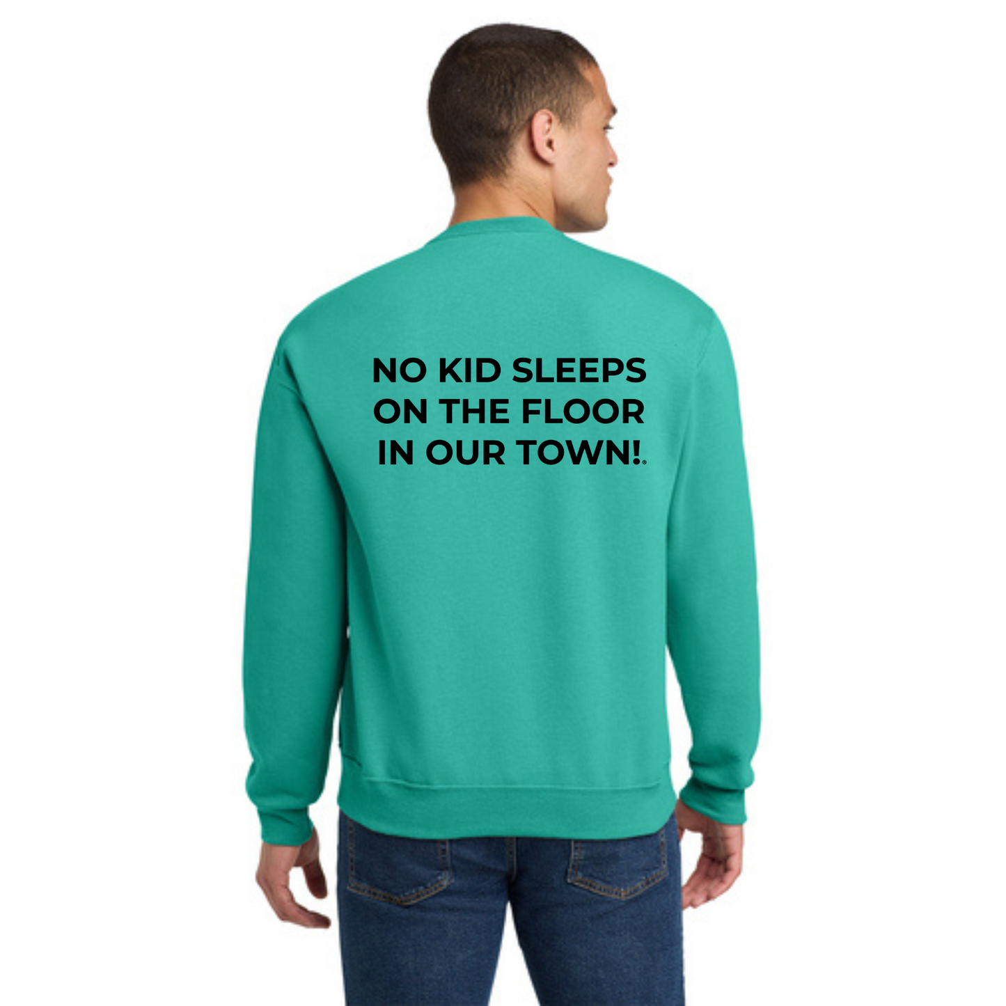 Crewneck Sweatshirt w/ Chapter Name (COOL MINT) - Black or White Logos