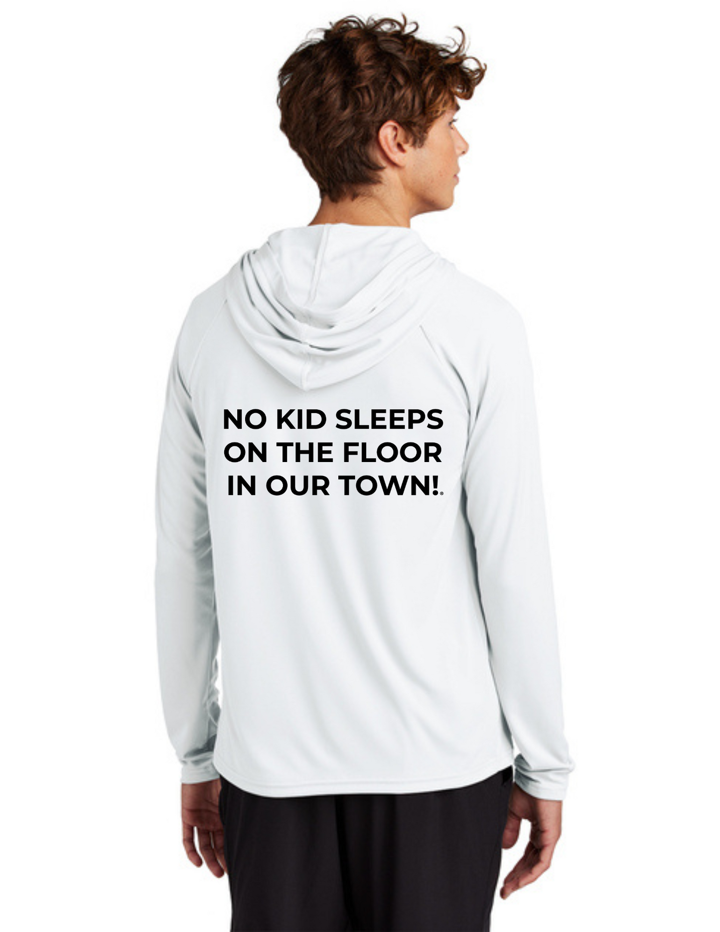 LEGACY - Hooded Performance UV Pullover (WHITE) - "SLEEP CIRCLE" LOGO