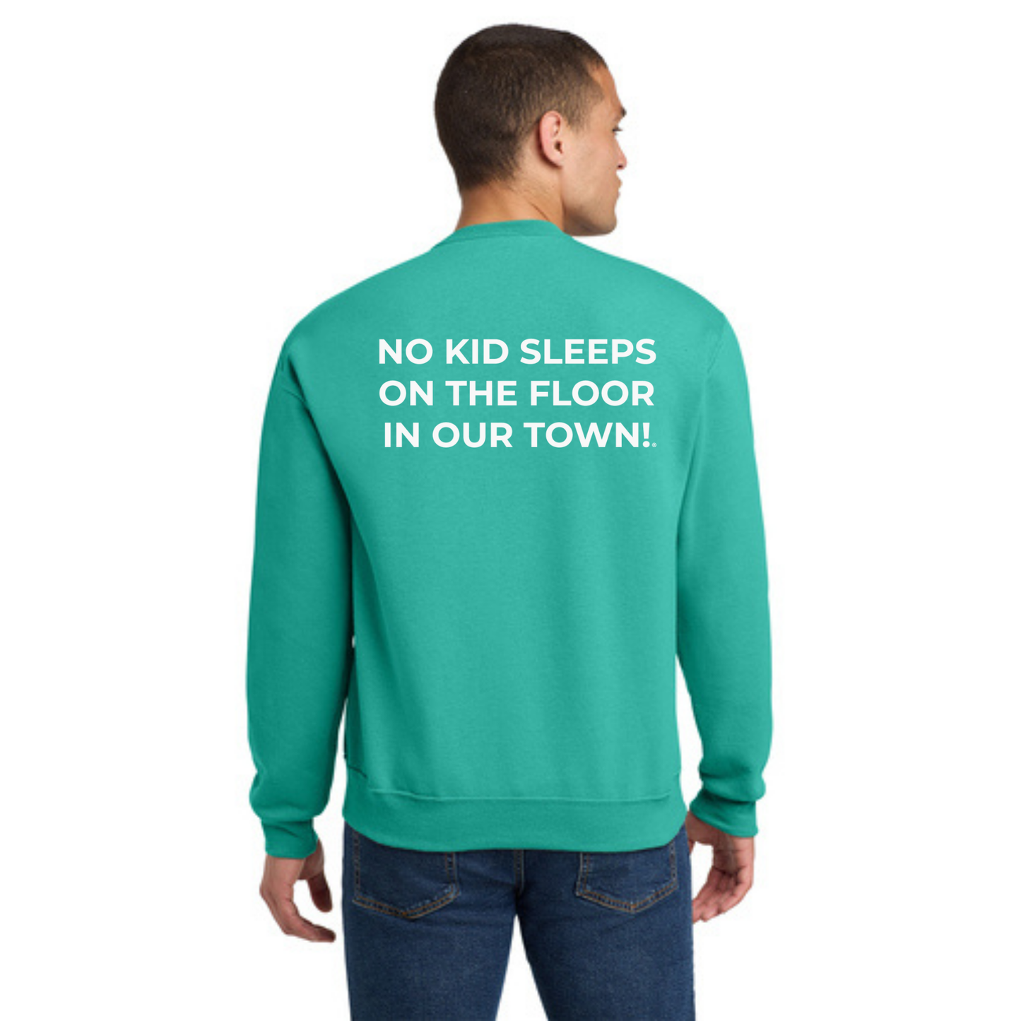 Crewneck Sweatshirt w/ Chapter Name (COOL MINT) - Black or White Logos