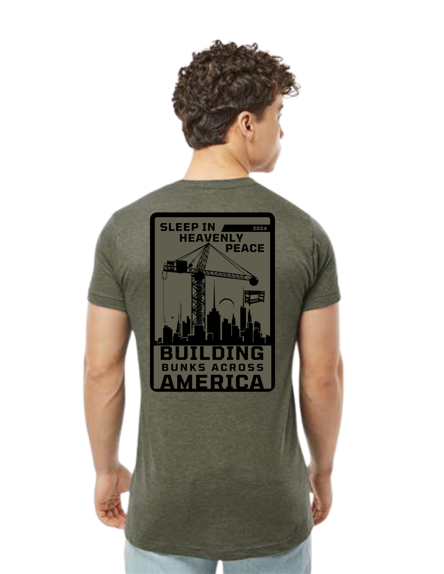 "NEW Graphic Tees" Bunks Across America SkyScraper Unisex T-shirt (All Color Options)