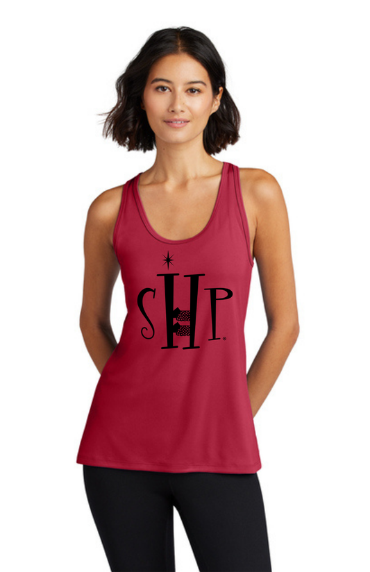 WOMEN'S Performance UV Tank (RED) - "SHP" LOGO