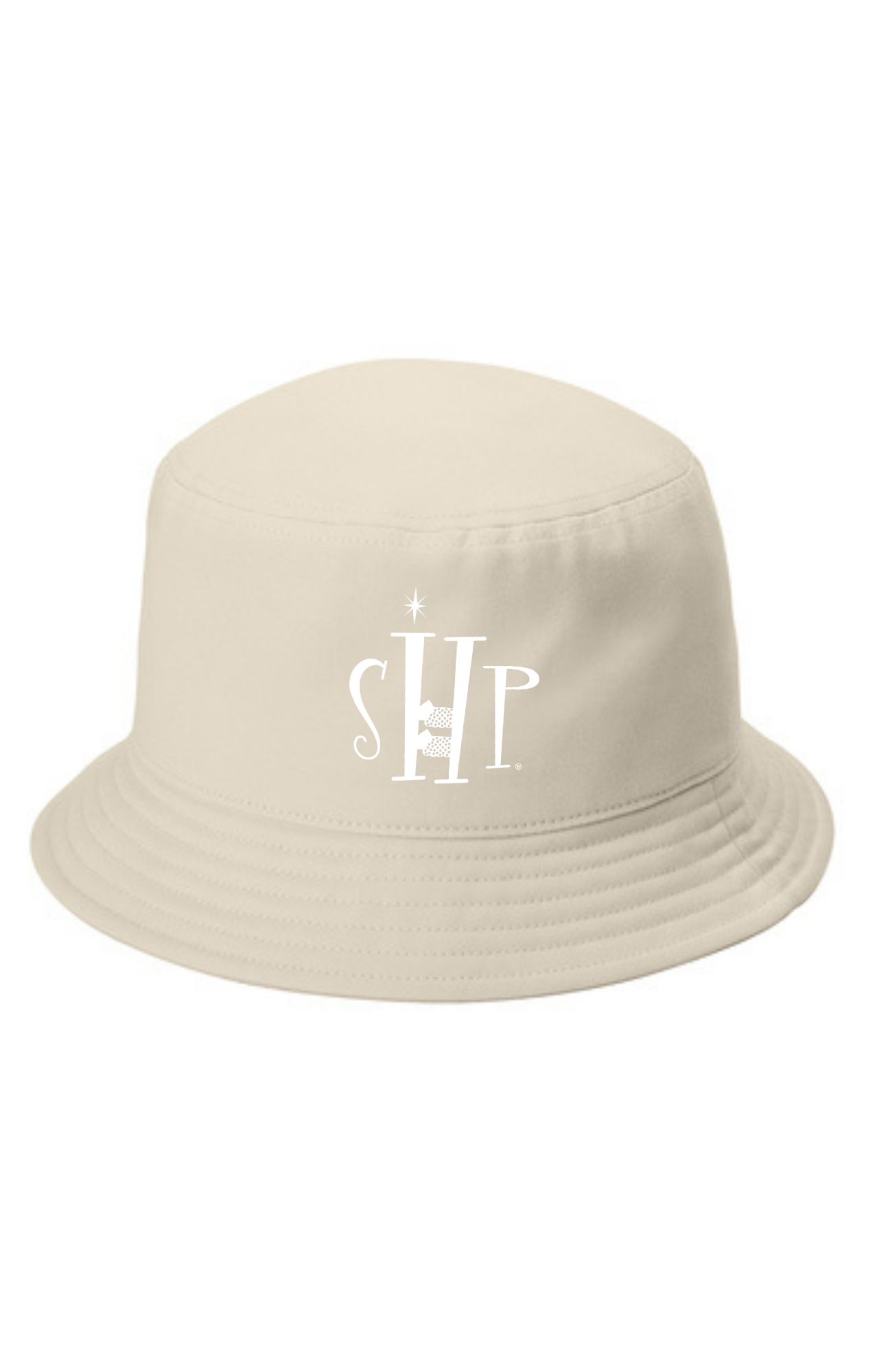 Twill Short Brim Bucket Hat w/ Embroidery  (SAHARA) - "SHP" Logo