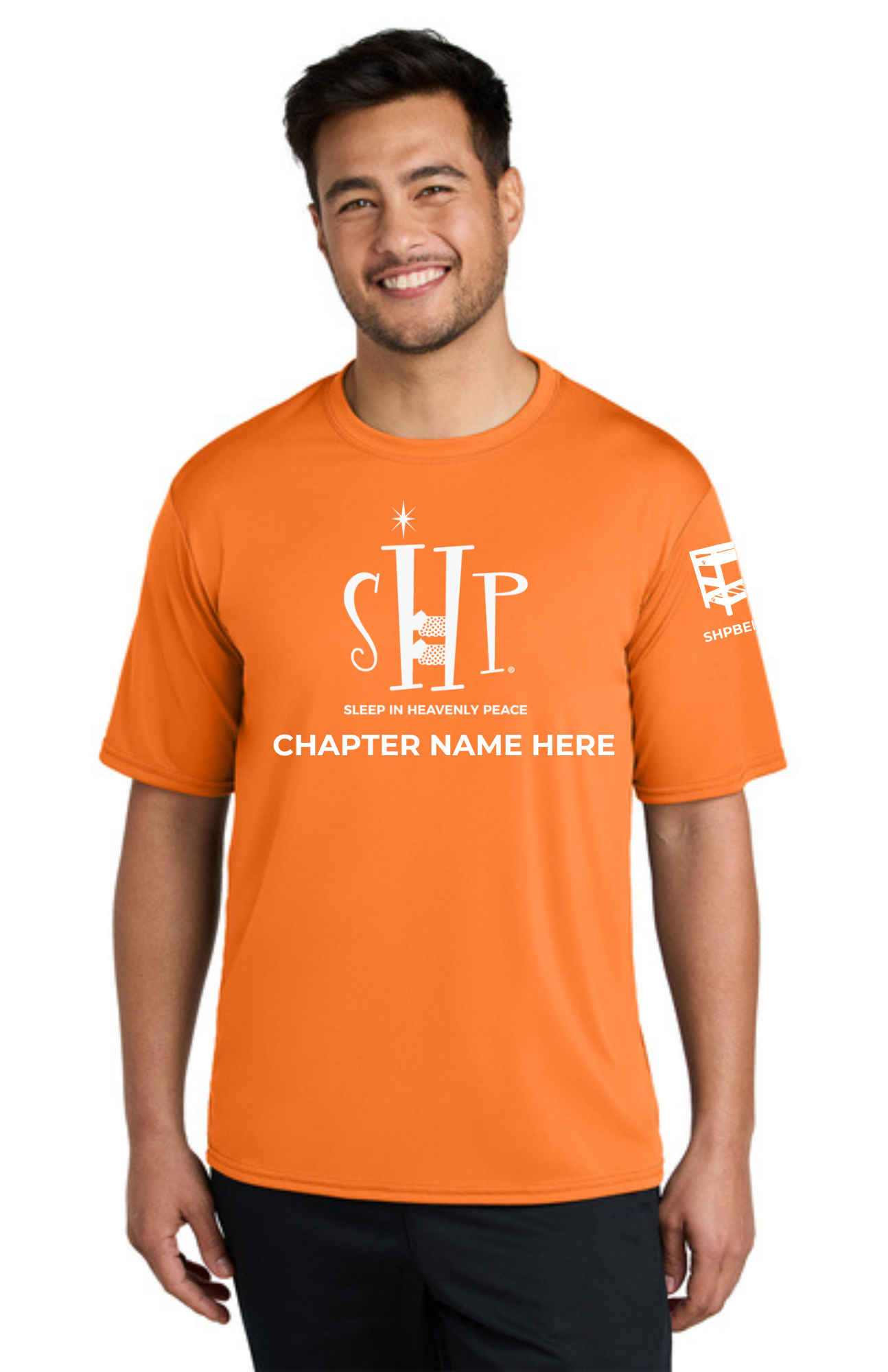 Chapter - ADULT Performance UV Short Sleeve (NEON ORANGE) - "CHAPTER NAME"