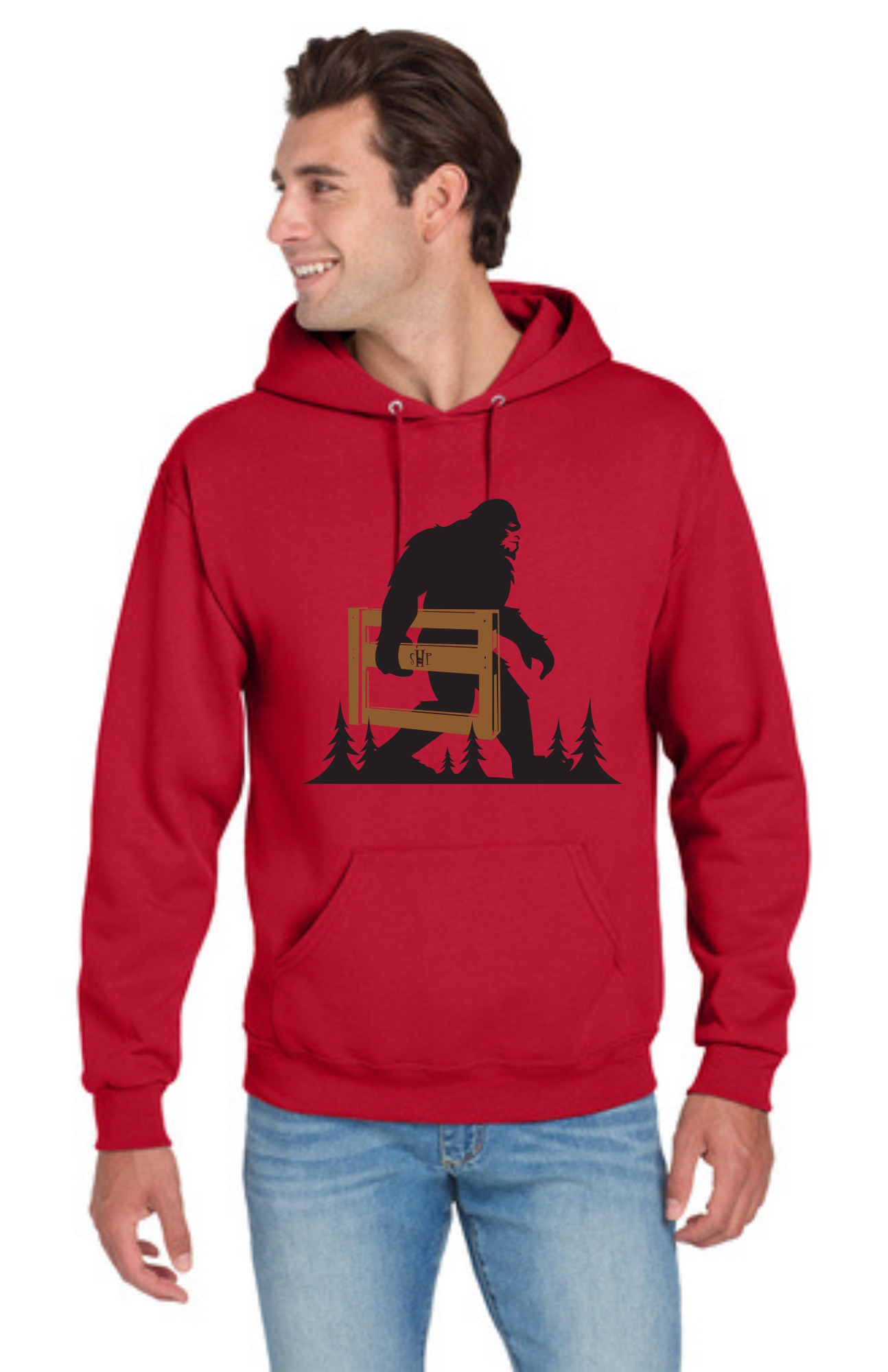 LEGACY - Hoodie (TRUE RED) - "SASQUATCH" LOGO