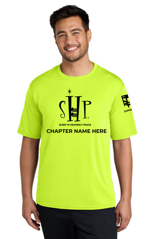 Chapter - ADULT Performance UV Short Sleeve (NEON YELLOW) - "CHAPTER NAME"