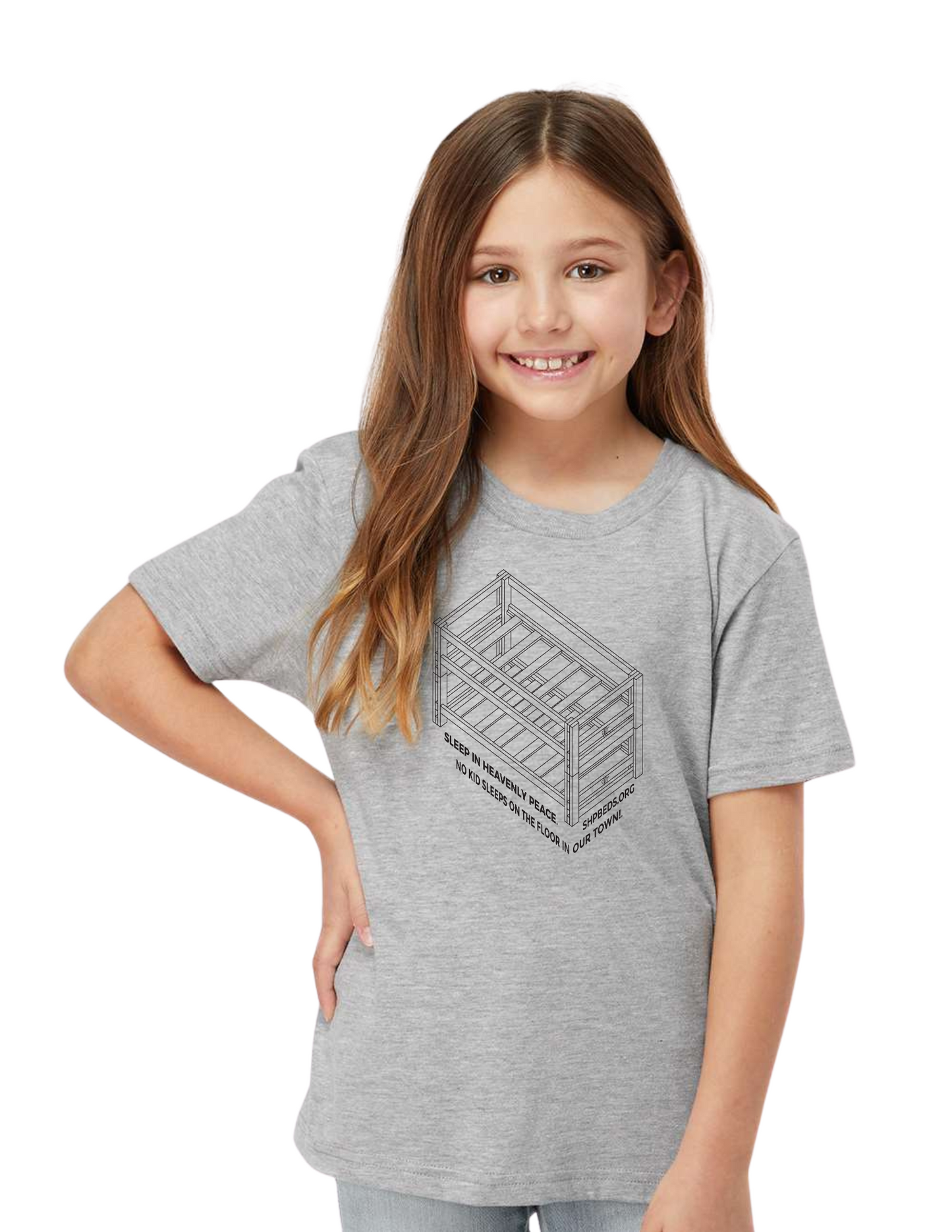 LEGACY - YOUTH Tee (ATHLETIC HEATHER) - “SHELDON” LOGO