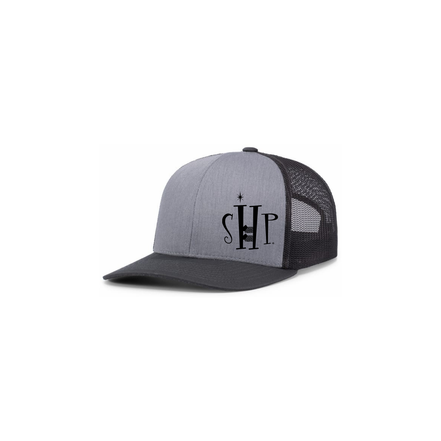 Snap Back Hat with SHP Logo Embroidery (Grey/Black) - all colors