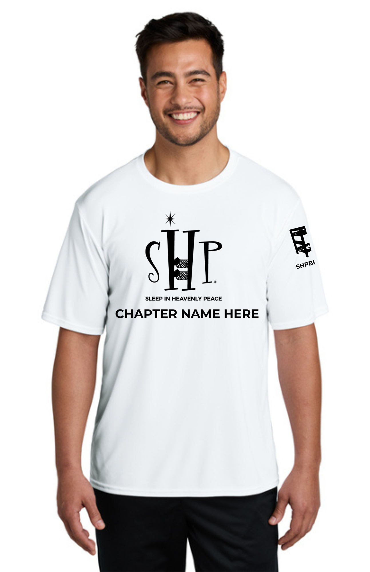 Chapter - ADULT Performance UV Short Sleeve (WHITE) - "CHAPTER NAME"