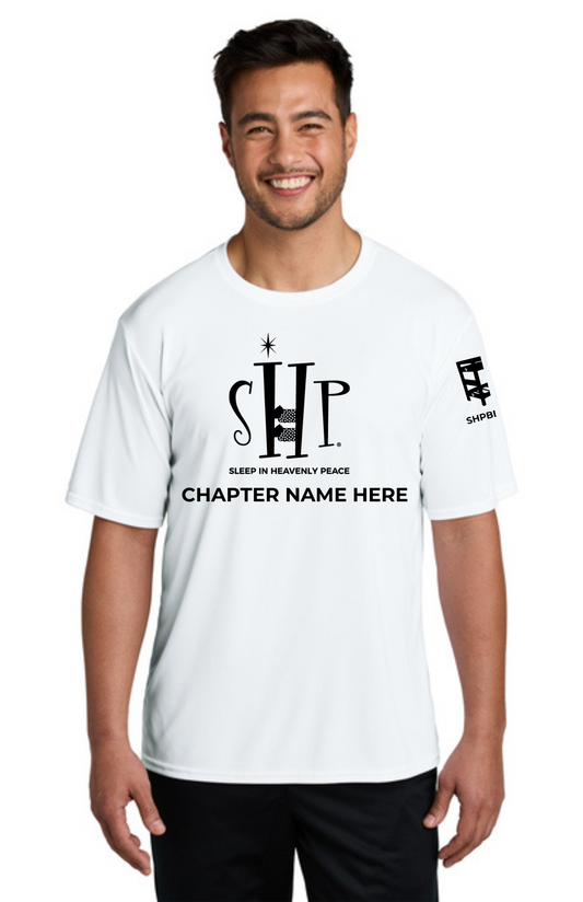 Chapter - ADULT Performance UV Short Sleeve (WHITE) - "CHAPTER NAME"