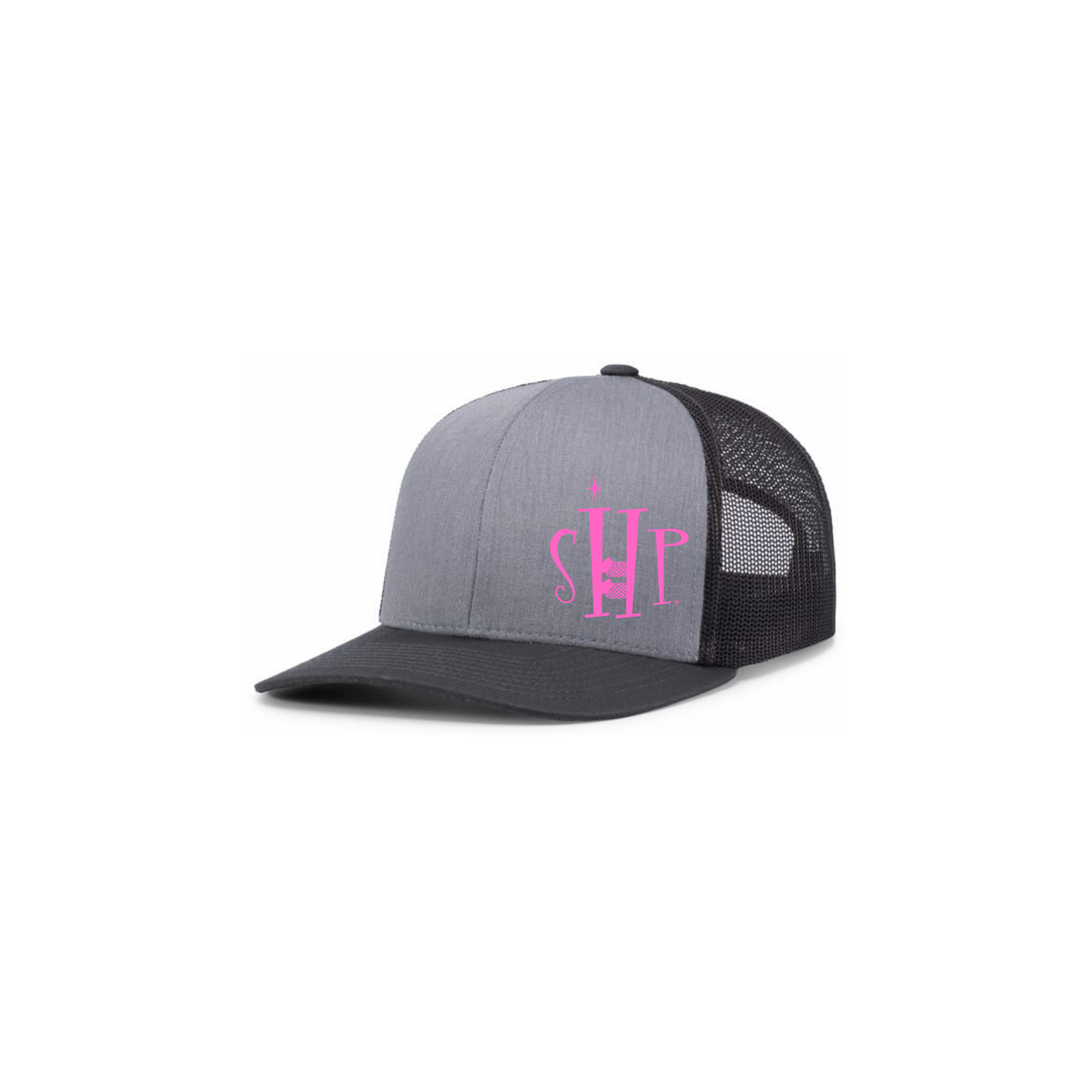 Snap Back Hat with SHP Logo Embroidery (Grey/Black) - all colors