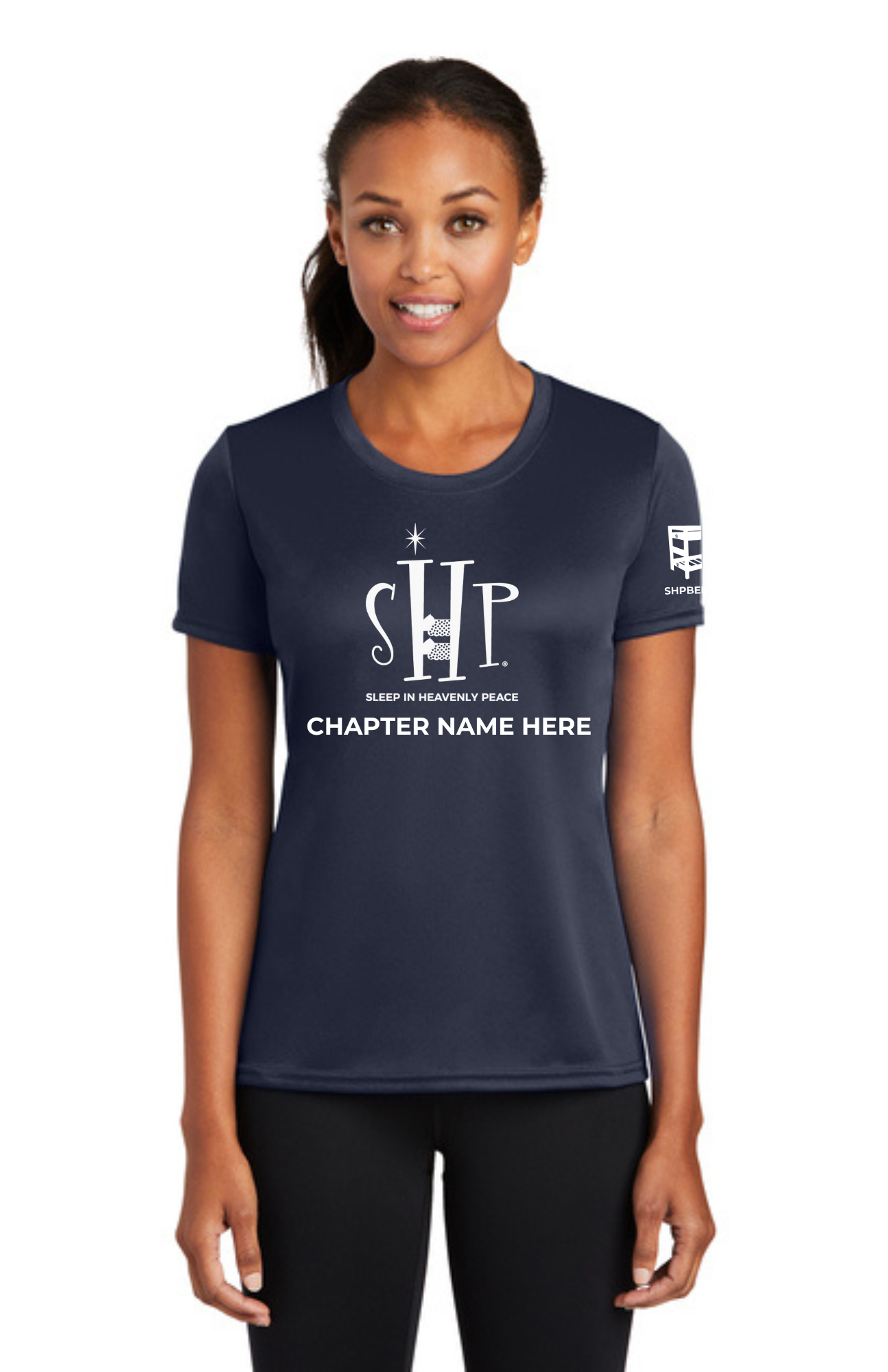 Chapter - WOMEN'S Performance UV Short Sleeve (DEEP NAVY) - "CHAPTER NAME"