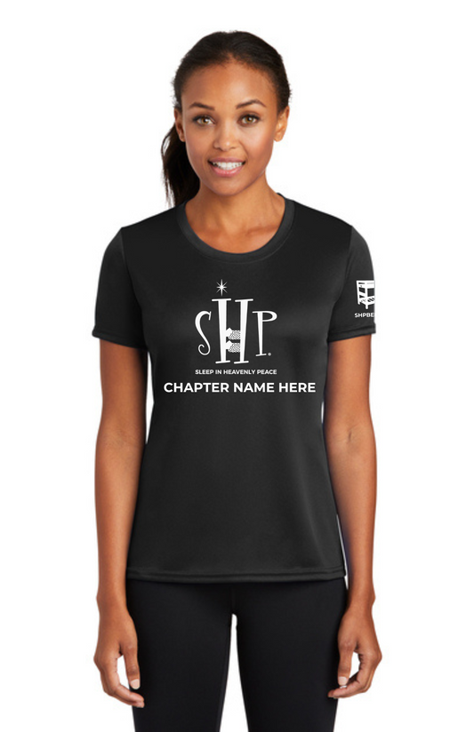 Chapter - WOMEN'S Performance UV Short Sleeve (JET BLACK) - "CHAPTER NAME"