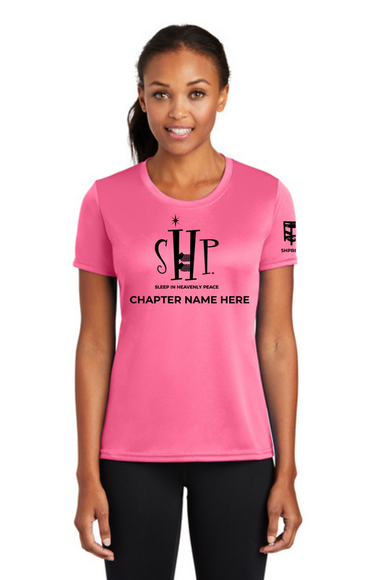 Chapter - WOMEN'S Performance UV Short Sleeve (NEON PINK) - "CHAPTER NAME"