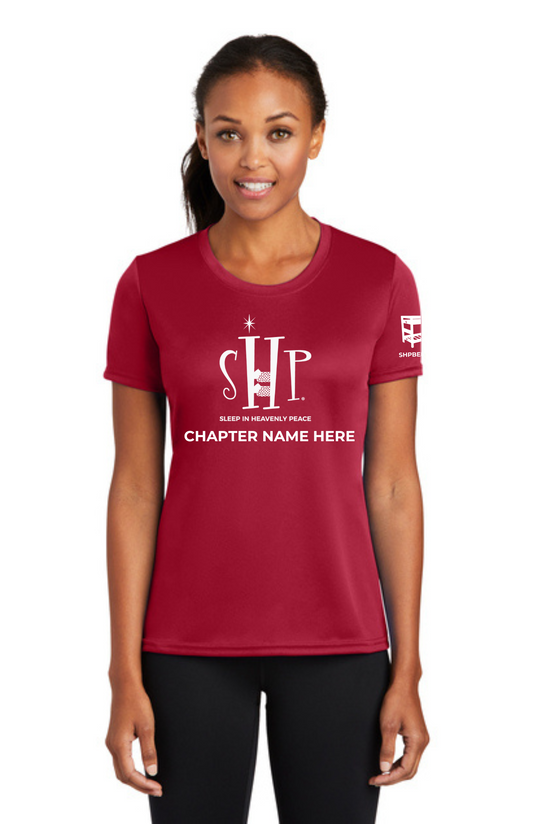 Chapter - WOMEN'S Performance UV Short Sleeve (RED) - "CHAPTER NAME"