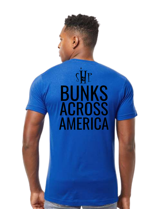 SHP Graphic Tees - Bunks Across America Font Unisex T-shirt (All Color Options)