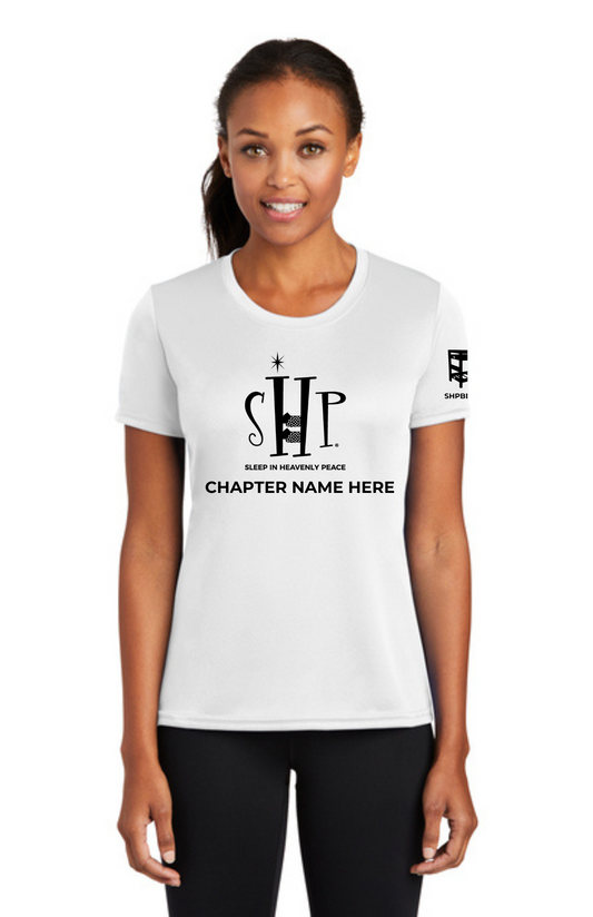 Chapter - WOMEN'S Performance UV Short Sleeve (WHITE) - "CHAPTER NAME"