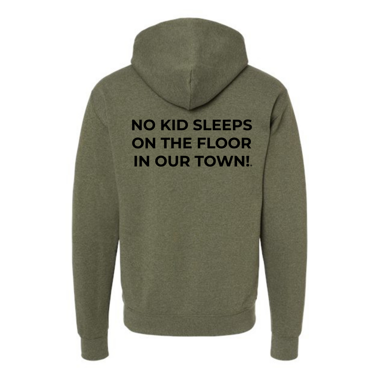 The Classic Hoodie! No Kid Sleeps on The Floor Hoodie (All Colorways)